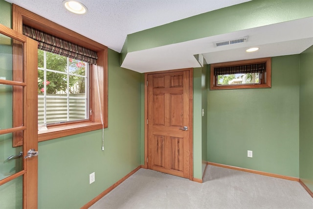3510 Wolcott Ave, Des Moines, IA 50321 - interior space with baseboards, carpet, and recessed lighting