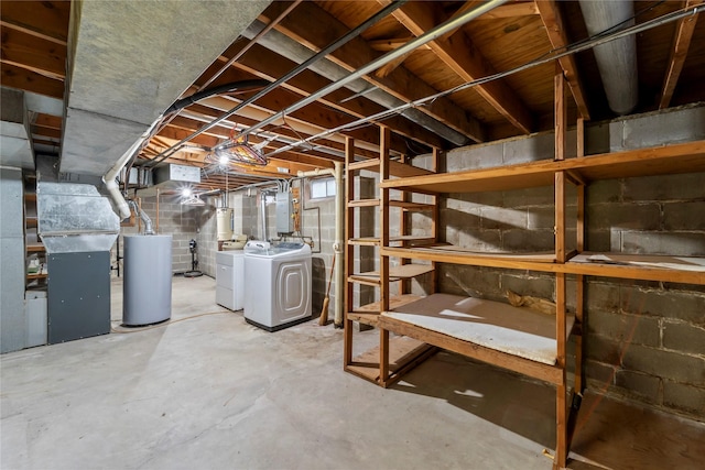 1495 Rio Valley Dr, Clive, IA 50325 - unfinished below grade area with washing machine and clothes dryer, water heater, and electric panel