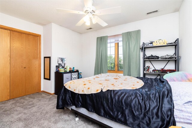 7129 Ridgedale Ct, Johnston, IA 50131 - bedroom featuring carpet floors and a ceiling fan