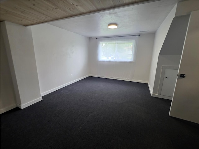 108 E Philip St, Des Moines, IA 50315 - unfurnished room featuring dark carpet and baseboards