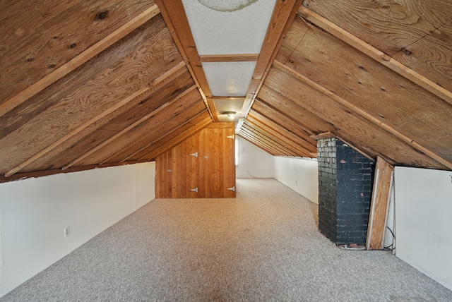 806 8th St, West Des Moines, IA 50265 - additional living space with carpet and vaulted ceiling