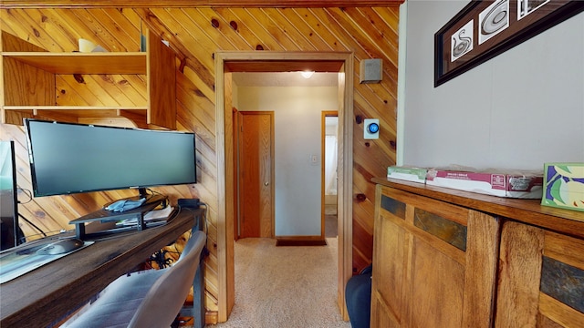 6465 NW 56th St, Johnston, IA 50131 - carpeted office featuring wooden walls