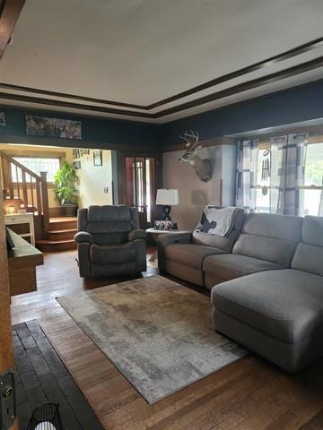 230 Grant St, Murray, IA 50174 - living room featuring wood finished floors