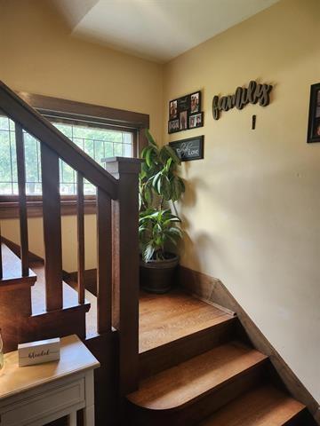 230 Grant St, Murray, IA 50174 - staircase with baseboards