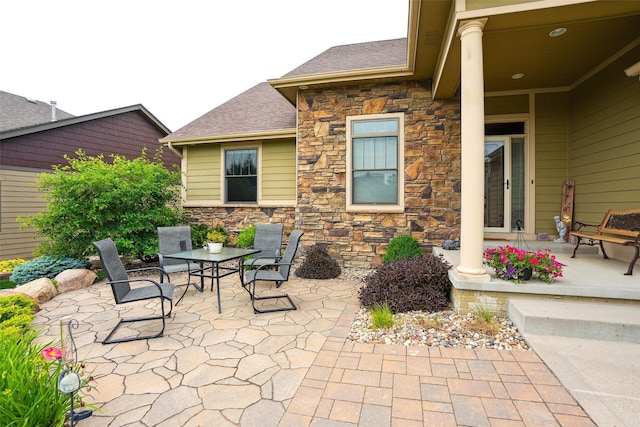 4014 NE Bellagio Cir, Ankeny, IA 50021 - view of patio / terrace with outdoor dining space