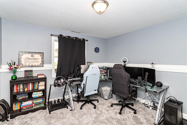 2212 228th Pl, Ames, IA 50014 - office featuring carpet and a textured ceiling