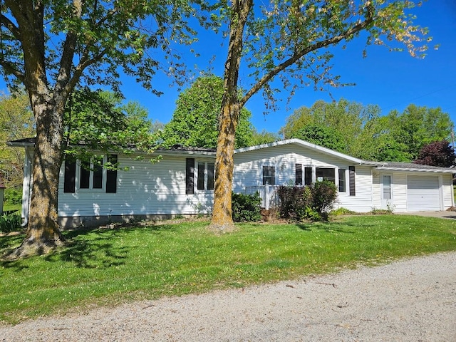 205 Amy Ln, Mount Ayr, IA 50854 - single story home with a garage and a front lawn