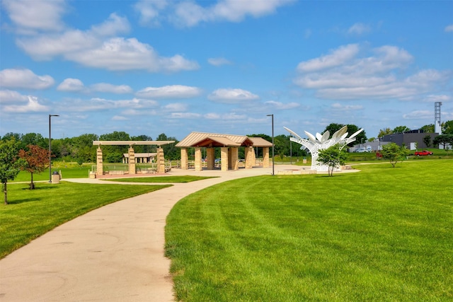 6196 Terrace Dr Unit 2, Johnston, IA 50131 - view of property's community with a gazebo and a lawn