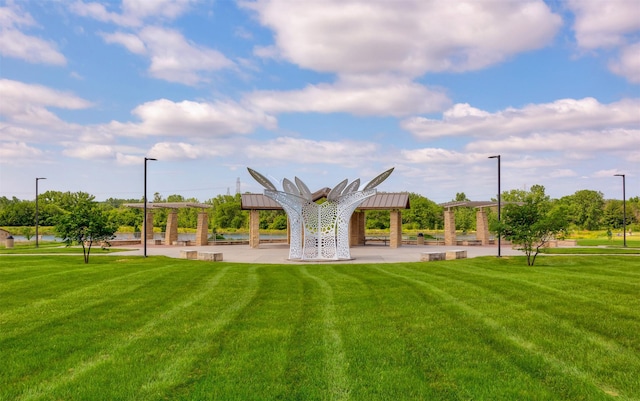 6196 Terrace Dr Unit 2, Johnston, IA 50131 - surrounding community with a gazebo and a lawn