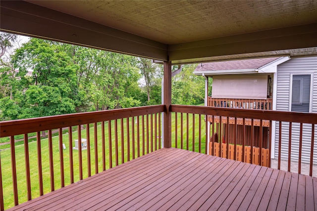 1126 SE Mallard Creek Dr, Ankeny, IA 50021 - wooden deck with a yard