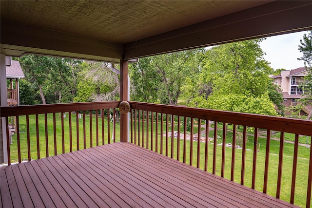 1126 SE Mallard Creek Dr, Ankeny, IA 50021 - wooden deck featuring a yard
