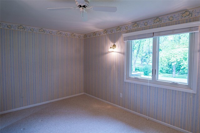 1126 SE Mallard Creek Dr, Ankeny, IA 50021 - carpeted spare room with ceiling fan and baseboards