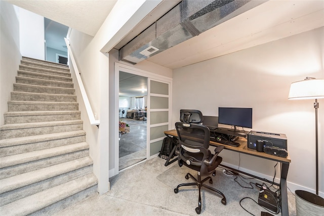 602 NE 57th St, Ankeny, IA 50021 - office area featuring carpet floors and baseboards