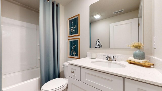 480 Kinley Dr, Waukee, IA 50263 - bathroom featuring vanity, toilet, and shower / tub combo