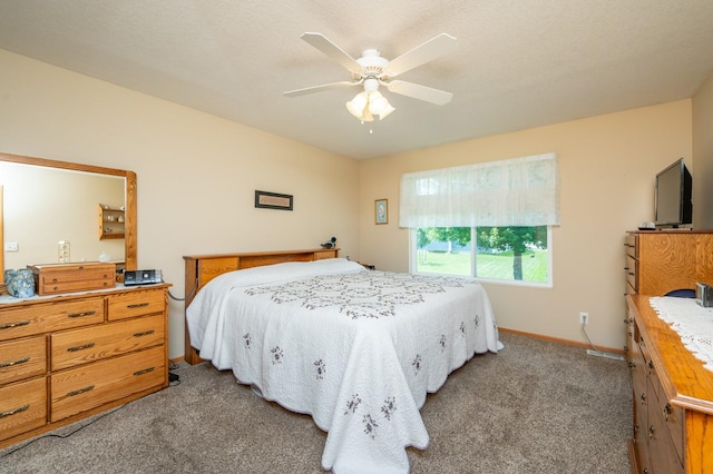 168 SE Sweetgrass Ln, Pleasant Hill, IA 50327 - carpeted bedroom with baseboards and ceiling fan