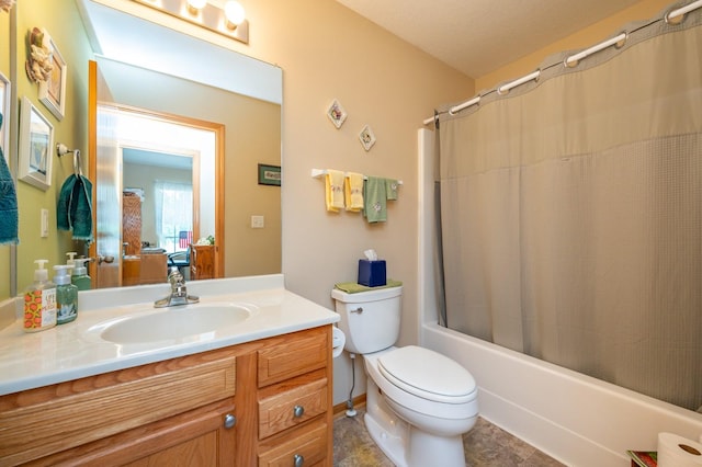 168 SE Sweetgrass Ln, Pleasant Hill, IA 50327 - full bath with shower / bath combo with shower curtain, vanity, and tile patterned flooring