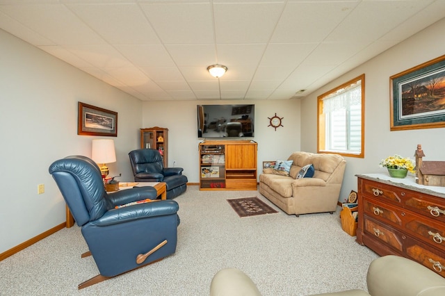 168 SE Sweetgrass Ln, Pleasant Hill, IA 50327 - carpeted living area featuring baseboards
