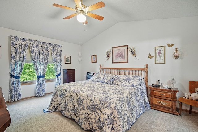 4623 62nd St, Urbandale, IA 50322 - carpeted bedroom featuring lofted ceiling and ceiling fan