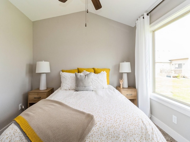 1102 NE 15th Ln, Ankeny, IA 50021 - bedroom with lofted ceiling and ceiling fan