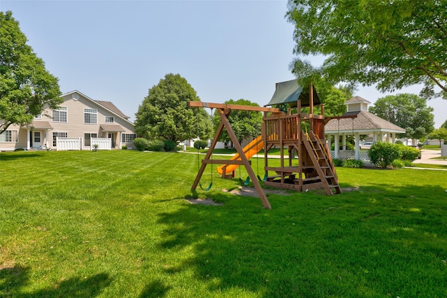 5462 Longview Ct Unit 1, Johnston, IA 50131 - view of grassy yard featuring a playground