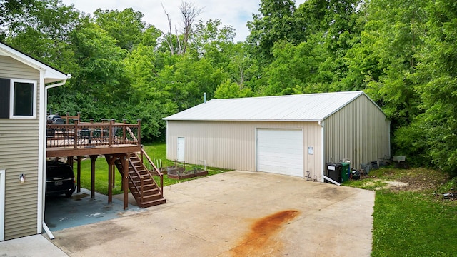 2626 SE 72nd St, Runnells, IA 50237 - detached garage featuring driveway