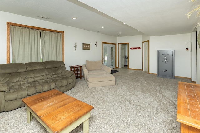 2626 SE 72nd St, Runnells, IA 50237 - living room with carpet and recessed lighting