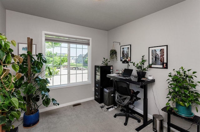 9180 Geanna Ct, West Des Moines, IA 50266 - carpeted home office featuring baseboards