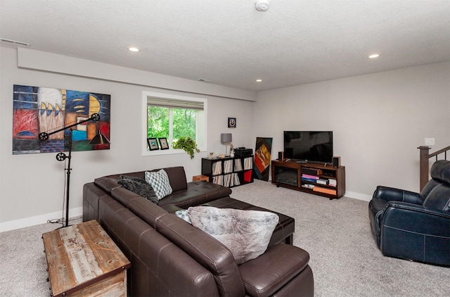 9180 Geanna Ct, West Des Moines, IA 50266 - living area featuring carpet floors and recessed lighting