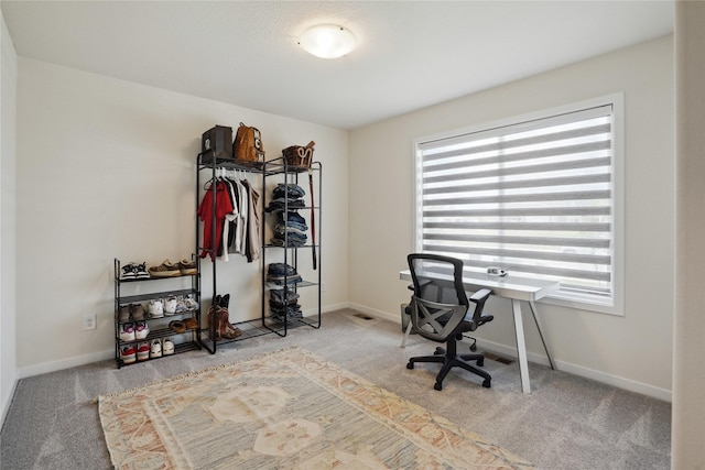 2814 Long Ave, Van Meter, IA 50261 - office area featuring carpet flooring and baseboards