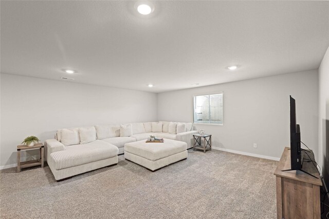 10525 Powell Ave, Johnston, IA 50131 - living area with carpet floors and recessed lighting