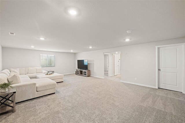10525 Powell Ave, Johnston, IA 50131 - living room with light colored carpet and recessed lighting