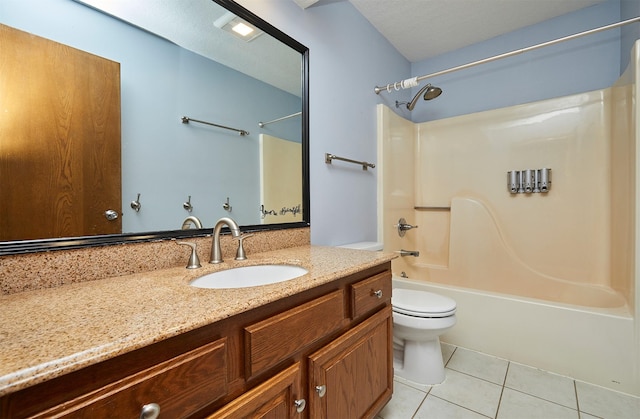 2216 NW 136th St, Clive, IA 50325 - bathroom with tile patterned flooring, shower / tub combination, and vanity