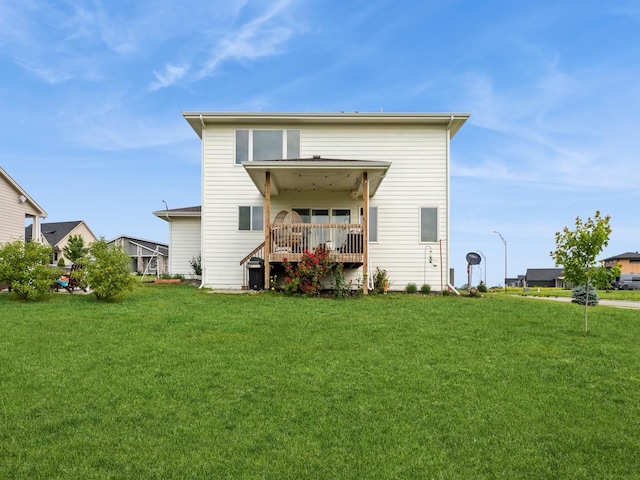 2502 Blooming Heights Dr, Norwalk, IA 50211 - rear view of property featuring a lawn