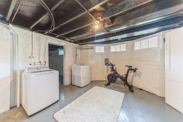 620 48th St, Des Moines, IA 50312 - below grade area with washer and dryer