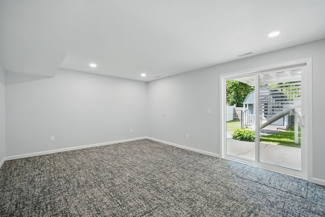 4510 89th St, Urbandale, IA 50322 - spare room with carpet and recessed lighting
