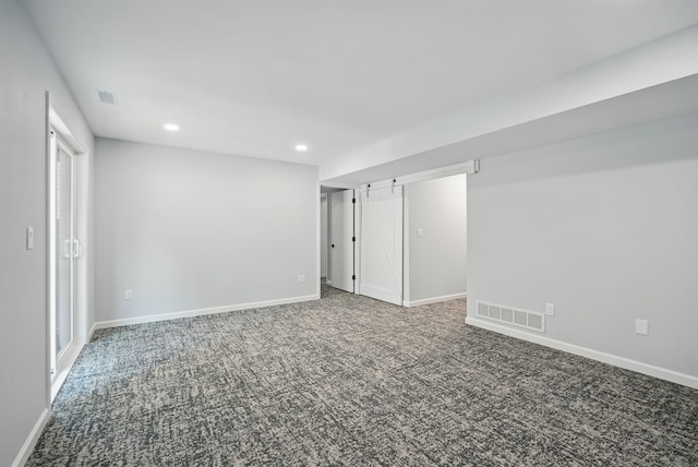 4510 89th St, Urbandale, IA 50322 - spare room with carpet and recessed lighting
