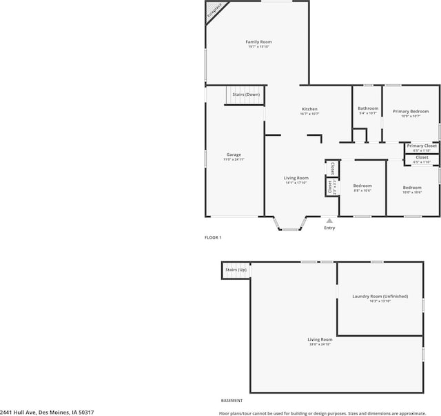 2441 Hull Ave, Des Moines, IA 50317 - view of room layout