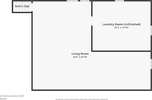 2441 Hull Ave, Des Moines, IA 50317 - view of floor plan / room layout