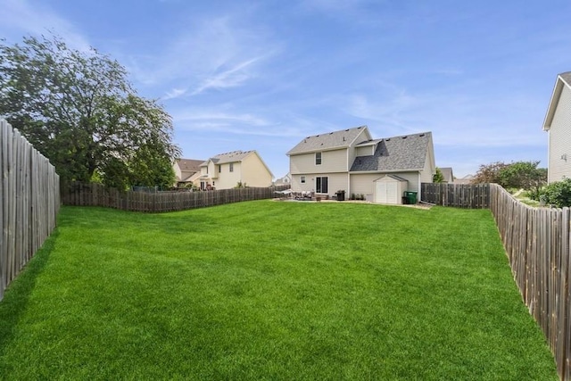 150 SE Hazelwood Dr, Waukee, IA 50263 - fenced backyard with a shed