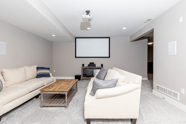 5477 S Prairie View Dr, West Des Moines, IA 50266 - carpeted home theater featuring recessed lighting