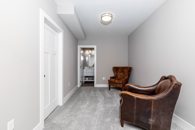 5477 S Prairie View Dr, West Des Moines, IA 50266 - living area featuring carpet flooring and baseboards