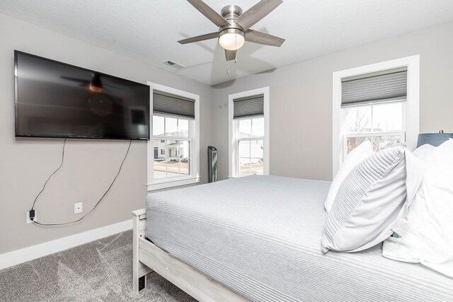 5477 S Prairie View Dr, West Des Moines, IA 50266 - bedroom featuring carpet and a ceiling fan