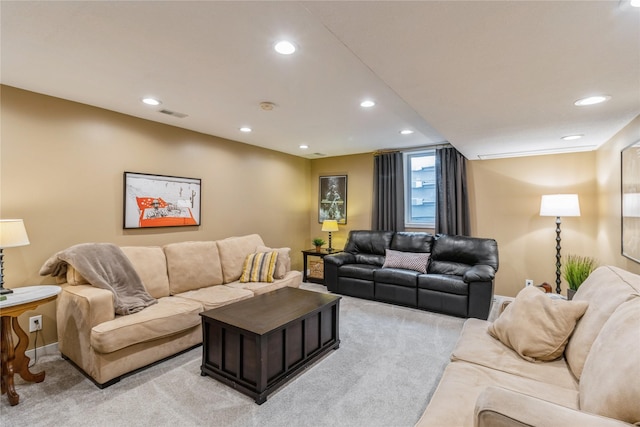 281 58th Ct, West Des Moines, IA 50266 - living area with light colored carpet and recessed lighting