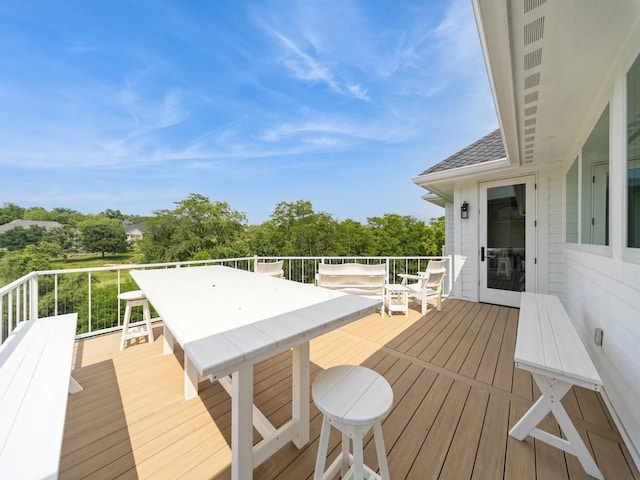 1863 Glen Oaks Dr, West Des Moines, IA 50266 - view of wooden terrace