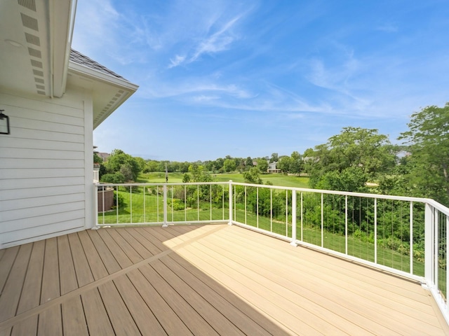 1863 Glen Oaks Dr, West Des Moines, IA 50266 - deck featuring view of wooded area