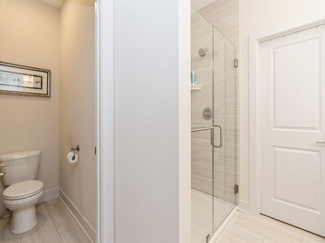 2206 SW Westwood St, Ankeny, IA 50023 - bathroom with toilet and a stall shower