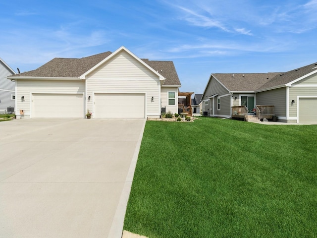 2206 SW Westwood St, Ankeny, IA 50023 - single story home featuring a garage, concrete driveway, and a front yard