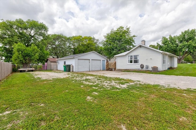 911 E 1st Ave, Indianola, IA 50125 - view of yard with a garage and an outbuilding