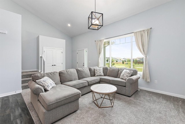 481 10th St, Waukee, IA 50263 - living room featuring high vaulted ceiling and recessed lighting