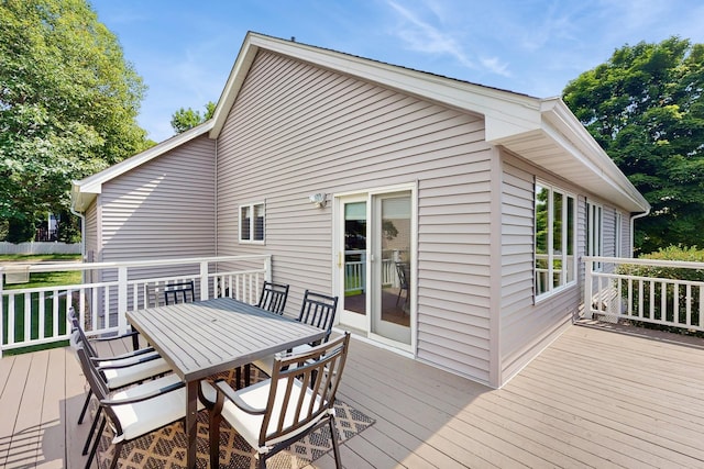 4855 Coachlight Dr, West Des Moines, IA 50265 - deck featuring outdoor dining space